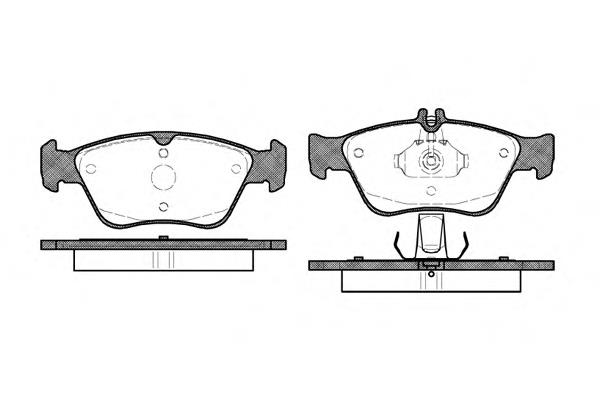 P4863.00 Woking klocki hamulcowe przednie tarczowe