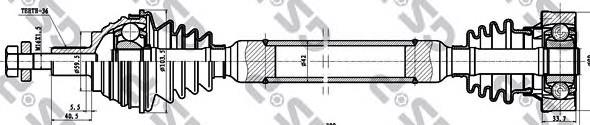 42.13.612 Starline półoś napędowa przednia prawa