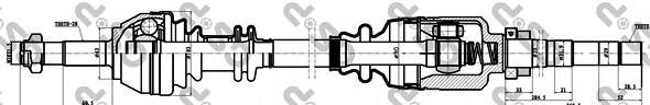 71783073 Fiat/Alfa/Lancia półoś napędowa przednia prawa