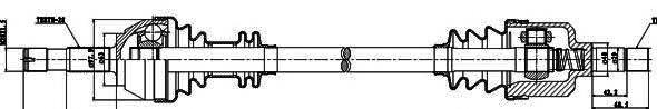 18.22.621 Starline półoś napędowa przednia lewa