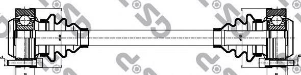 Półoś tylna BMW 5 E34