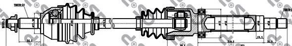 Półoś napędowa przednia prawa Ford Focus 1 (DFW)