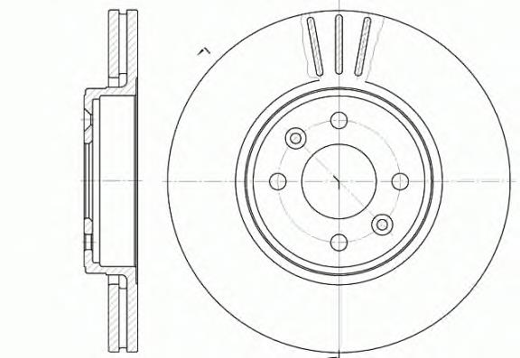 D658310 Woking Tarcza hamulcowa przednia