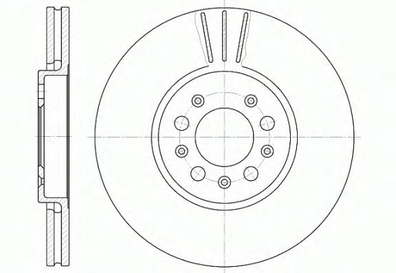 D654410 Woking tarcza hamulcowa przednia