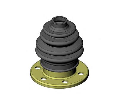 Osłona przegubu homokinetycznego półosi przedniej wewnętrzna VAG 191498201D