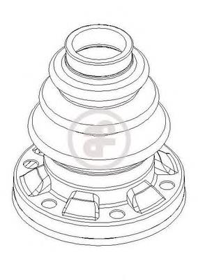 Osłona przegubu homokinetycznego półosi tylnej wewnętrzna D8437 Autofren
