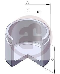 D025232 Autofren tłoczek zacisku hamulcowego przedniego
