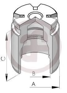 Tłoczek zacisku hamulca tylnego Ford Focus 1 (DAW, DBW)