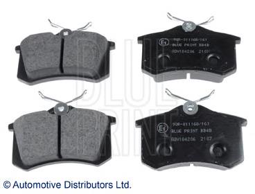 ADV184206 Blue Print okładziny (klocki do hamulców tarczowych tylne)