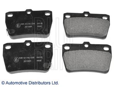 ADT342122 Blue Print okładziny (klocki do hamulców tarczowych tylne)