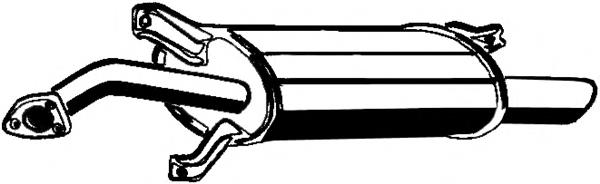 Tłumik, tylna część Volvo V40 VW