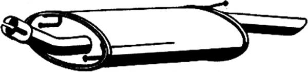 Tłumik, tylna część Ford Fiesta J5S, J3S