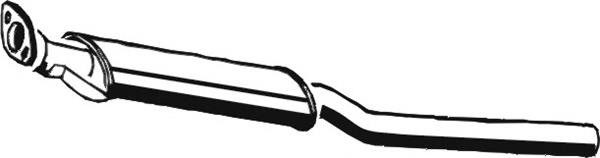 Tłumik, tylna część 280909 Bosal