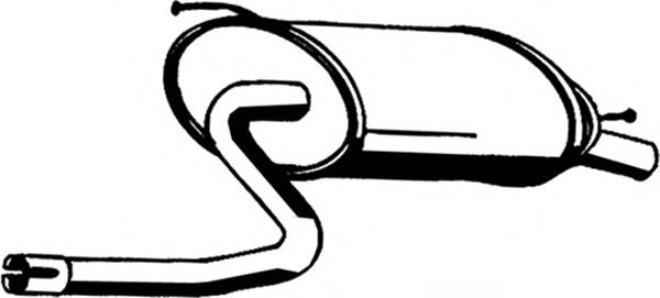 Tłumik, tylna część Suzuki Baleno EG