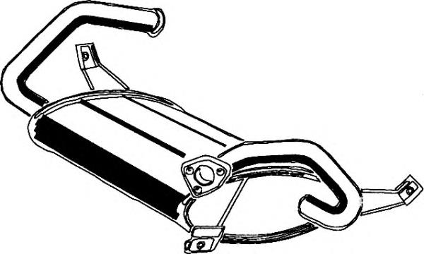 Tłumik, tylna część Nissan Sunny 3 N14