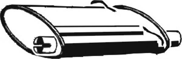 Tłumik, tylna część Volvo 940 944