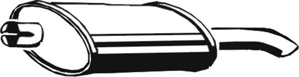 852935 Opel Tłumik, tylna część