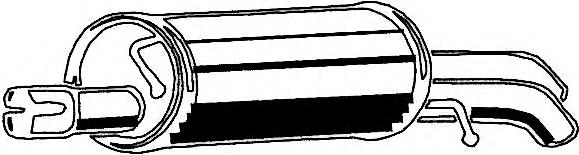 Tłumik, tylna część Skoda SuperB 1 3U4