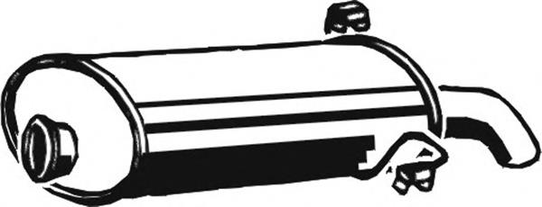 Tłumik, tylna część Peugeot 306 7A