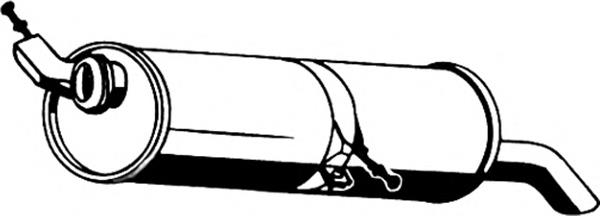 Tłumik, tylna część Citroen C4 1 LC