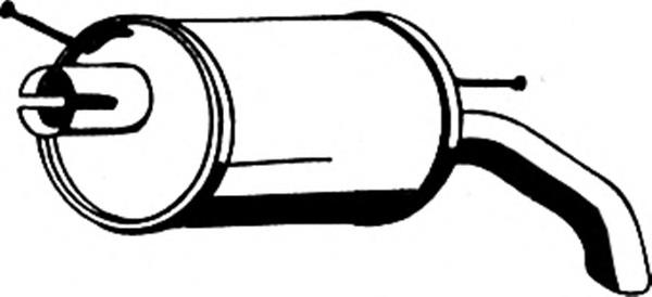 Tłumik, tylna część Volkswagen Sharan 1 7M8, 7M9, 7M6