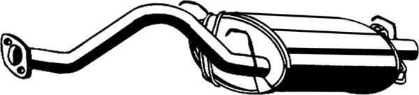 Tłumik, tylna część Honda Civic 6 MA,MB