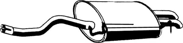 Tłumik, tylna część Audi A3 8L1