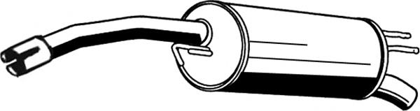 Tłumik, tylna część Fiat Stilo 192