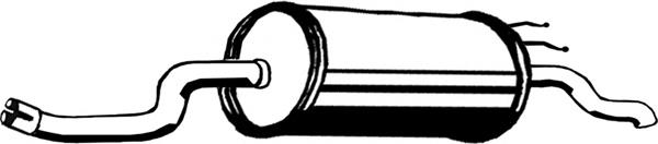 Tłumik, tylna część Fiat Punto 2 188