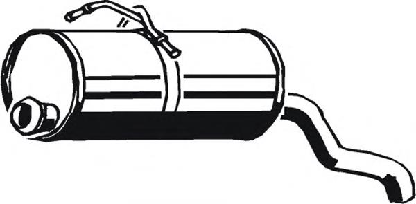 Tłumik, tylna część Citroen Berlingo M