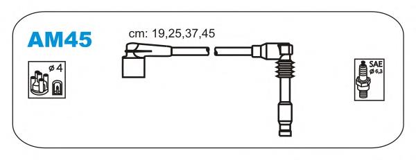 AM45 Janmor zestaw przewodów wysokiego napięcia
