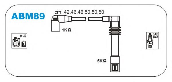 Zestaw przewodów wysokiego napięcia VAG 78905113 cena, od 27,26 USD