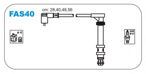 Do koszyka 71776576 Fiat/Alfa/Lancia Zestaw przewodów wysokiego napięcia