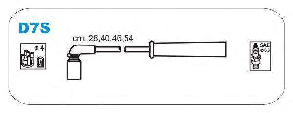 D7S Janmor zestaw przewodów wysokiego napięcia