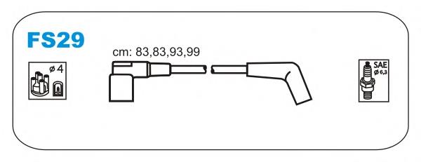 2239471 Ford Zestaw przewodów wysokiego napięcia