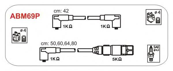 Zestaw przewodów wysokiego napięcia VAG N0388875 cena, od 38,68 USD