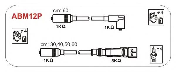 ABM12P Janmor zestaw przewodów wysokiego napięcia