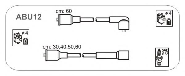 ABU12 Janmor zestaw przewodów wysokiego napięcia