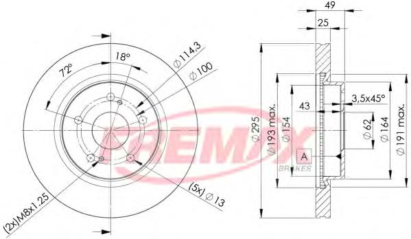 Tarcza hamulcowa przednia Suzuki 5521165J01L00 cena, od 47,79 USD