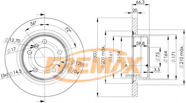 Do koszyka 34216783754 BMW Tarcza hamulcowa tylna