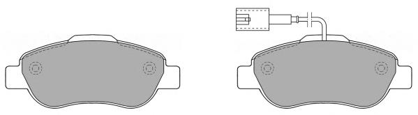 Klocki hamulcowe przednie tarczowe 1559697 Ford