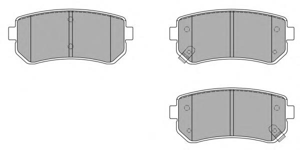 FBP1485 Fremax okładziny (klocki do hamulców tarczowych tylne)
