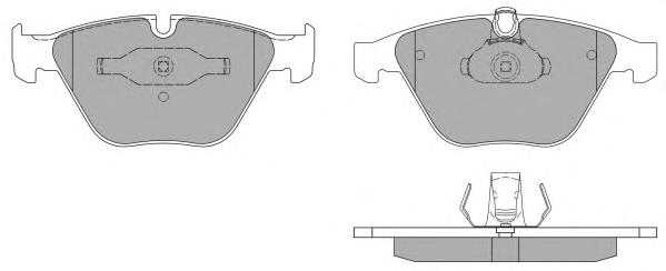 Klocki hamulcowe przednie tarczowe DP42006R EBC Brakes