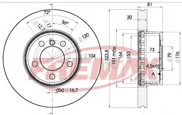 34116864049 BMW Tarcza hamulcowa przednia