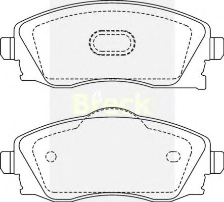 Klocki hamulcowe przednie tarczowe 95519746 Opel