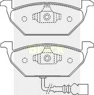 23131 00 702 10 Breck klocki hamulcowe przednie tarczowe