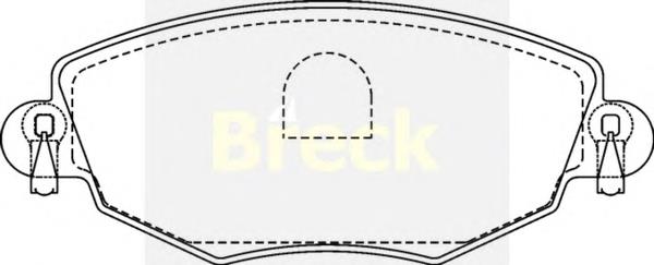 Klocki hamulcowe przednie tarczowe Ford 2612824 cena, od 23,64 USD