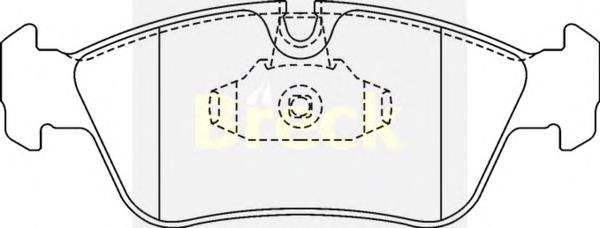 Klocki hamulcowe przednie tarczowe BMW 34111160356 cena, od 23,03 USD