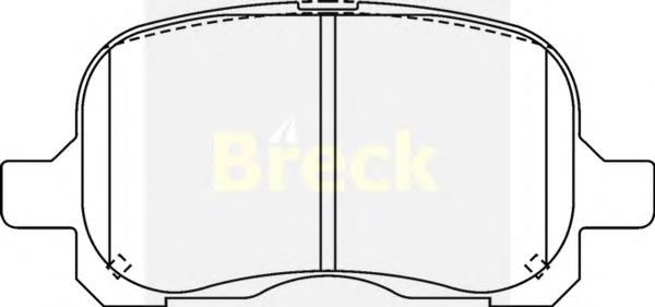 Klocki hamulcowe przednie tarczowe Toyota 0446502010