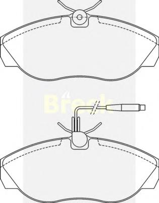 21797 00 703 10 Breck klocki hamulcowe przednie tarczowe